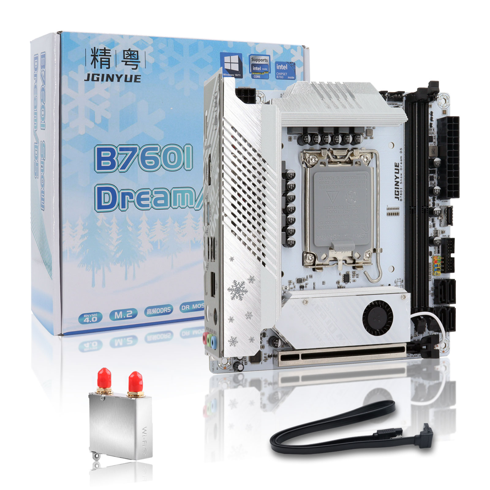 Lga1700 Itx Motherboard Ddr5 - JGINYUE B760 Placa-mãe Mini ITX LGA
