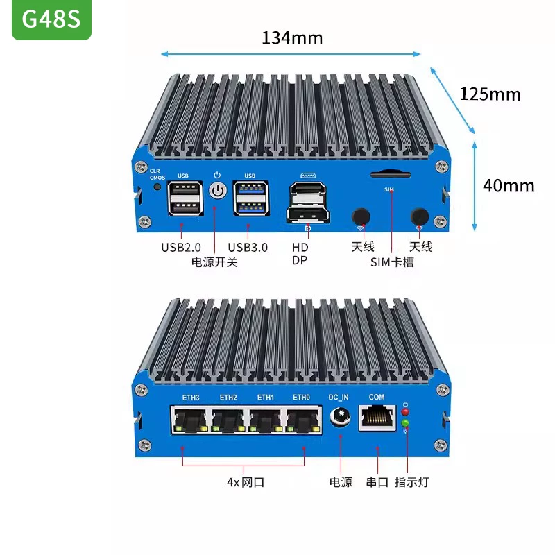 G48s alder lake n100 roteador  - Pfsense Firewall Router 2.5G 4 I226 avaliação e preço