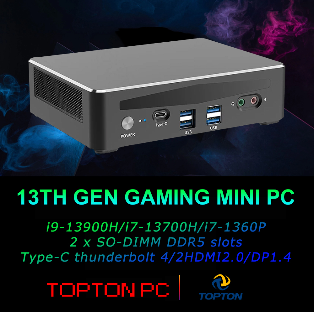 Mini computador para jogos 13a - Intel Core I9 13900H Mini Pc avaliação e preço