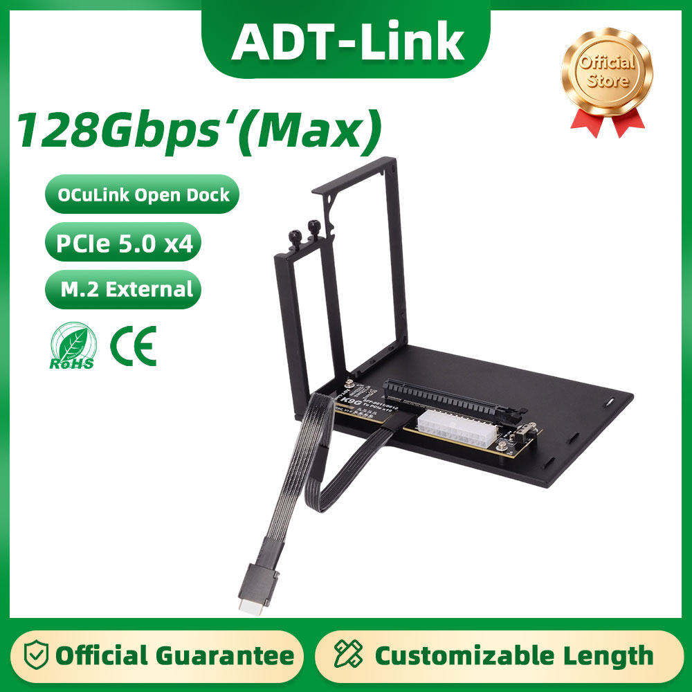 Adaptador eGPU ADT-Link PCIe 5 - Oculink Egpu Mini Pc avaliação e preço