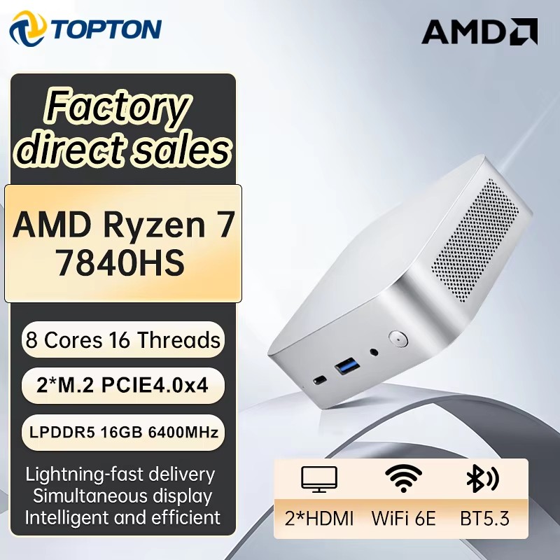 Mini PC Portátil para Jogos To - Amd Ryzen 7 7840Hs Mini Pc avaliação e preço