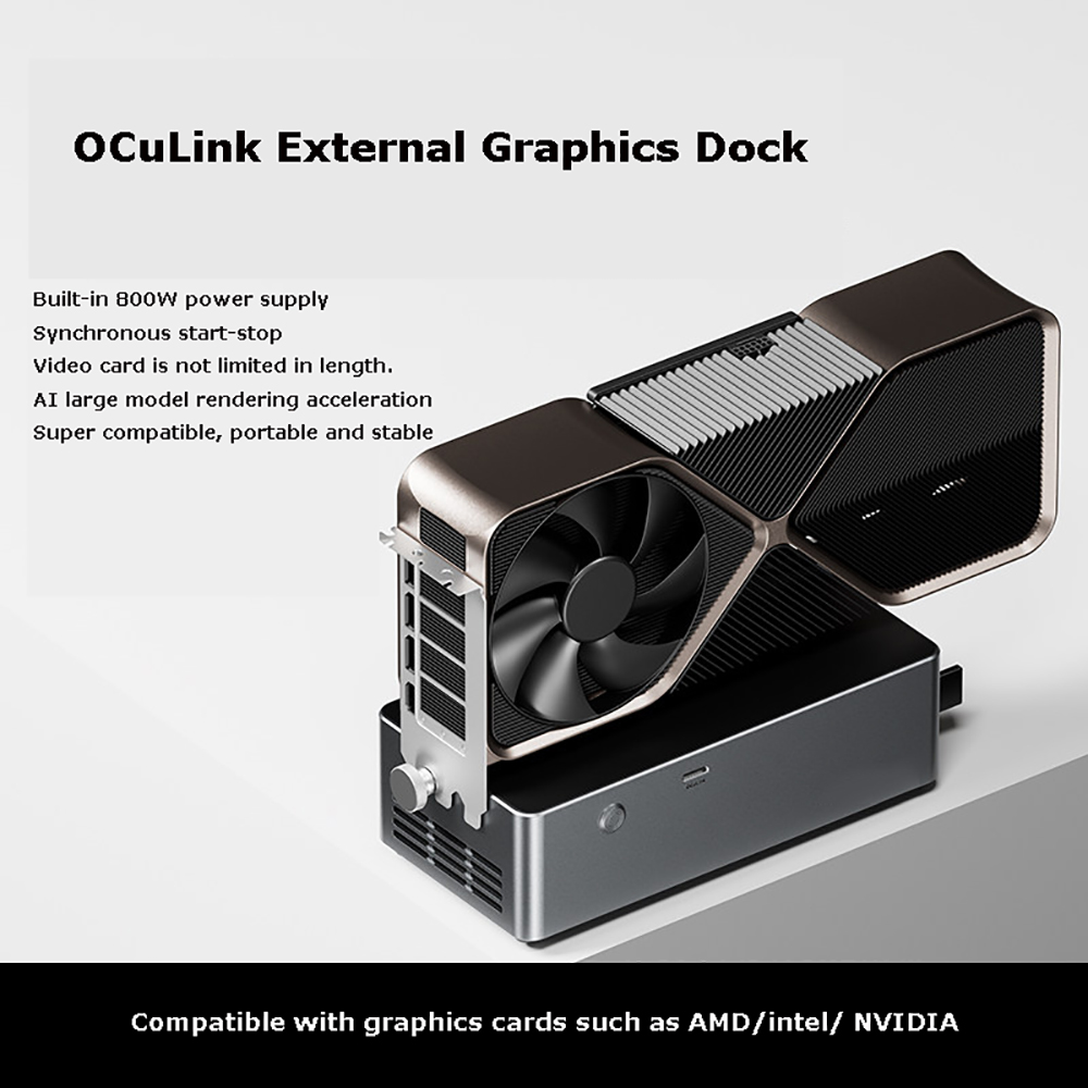 Dock EGPU AG02/AG01 com OCuLin - Oculink Egpu Mini Pc avaliação e preço